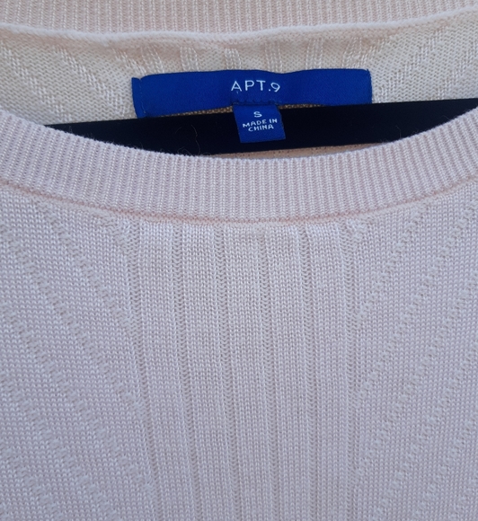 Apt9 knit sweater top blouse pink Small - Picture 5 of 5